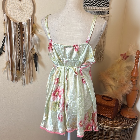 Oscar de la Renta Floral Print Slip/ Slip Dress/ Nightwear/ Size 2X - Picture 5 of 8